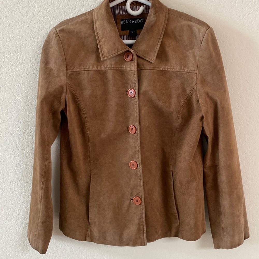 Beautiful EUC suede leather jacket